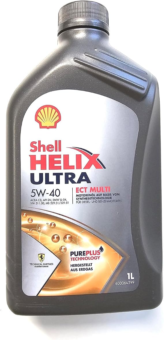 SHELL Engine Oil 5W-40 Helix Fully Synthetic Oil Engine Oil ACEA C3 API SN Ultra ECT Multi 1L Compatible with VW Golf VII Hatchback 5G1 BQ1 BE1 BE2 Golf IV Hatchback 1J1 Golf VI 5K1 Golf V Hatchback 1K1
