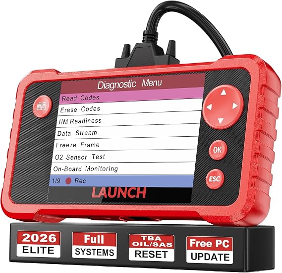 LAUNCH CRP123 V2.0 Plus OBD2 Scanner, All System Scan Tool with 3 Reset