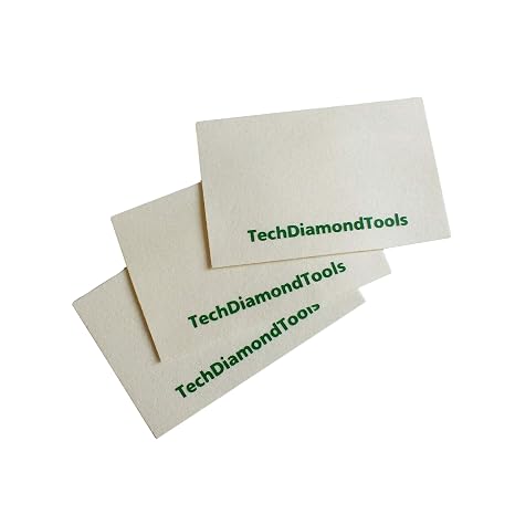 A Set of 3 Wool Cloths for Buffing or Polishing with TechDiamonTools Diamond Pastes