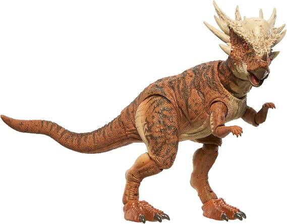 Mattel Jurassic World Hammond Collection Stygimoloch, Children's Figure, Dinosaur Toy, Articulated, Large, Total Length: Approx. 7.8 inches 19.8 cm, Ages 8 and Up, Brown JDJ10