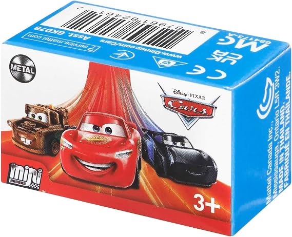 Mattel Disney and Pixar Cars Toy Die-Cast Mini Vehicle in Blind Box for Surprise with Character Car for Racing & Storytelling (Styles May Vary), GKD78