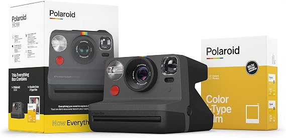 Polaroid Originals Now I-Type Instant Camera and Film Set - Everything Box, Black 6026