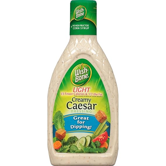 Wish-Bone Light Creamy Caesar Salad Dressing, 15 fl. oz.