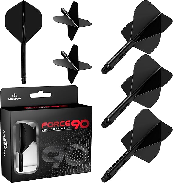 Mission Force 90 - New Moulded Flight & Shaft System - Clear - Standard No2