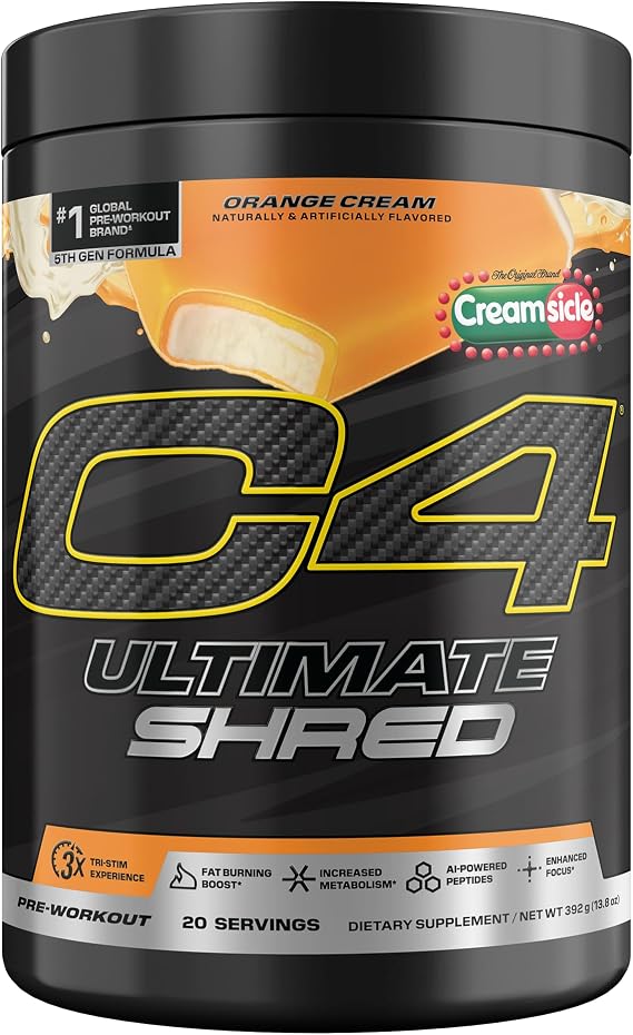 C4 Ultimate Shred Pre Workout, Thermogenic, Cherry Limeade, 20 Servings