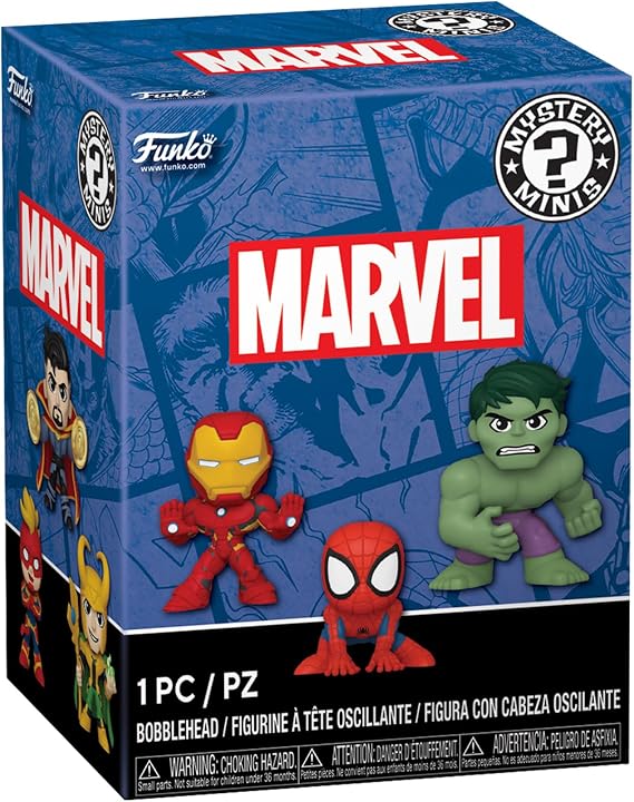 Funko Mystery Mini - Marvel NC - 1 Of 12 to Collect - 1 Of 12 to Collect - Styles Vary - Marvel Comics - Collectable Vinyl Figure - Gift Idea - Official Merchandise - Toys for Kids & Adults | Official Superheroes Merch - Surprise Blind Box Mini Vinyl Figurine - Collectable Mystery Gift for Fans and Collectors