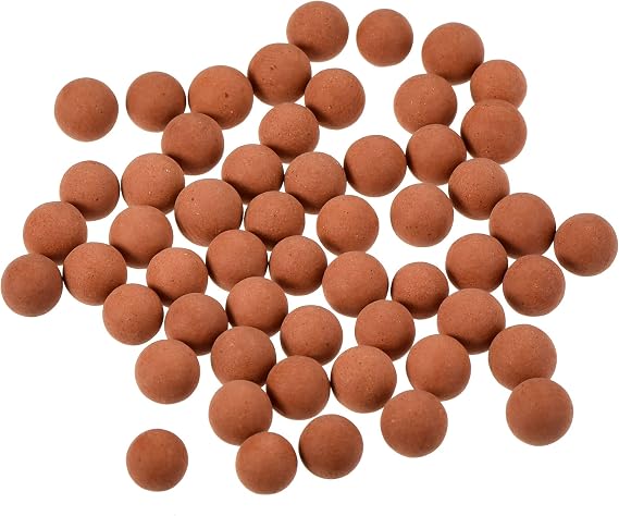 MECCANIXITY Clay Pebbles 5-6mm 0.22 lbs Red Gardening Potted Balls for Hydroponic Growing, Vases Supplies, Bonsai Decor