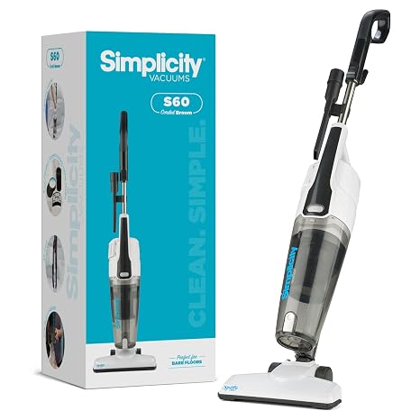 Simplicity Bagless Broom Vacuum in White