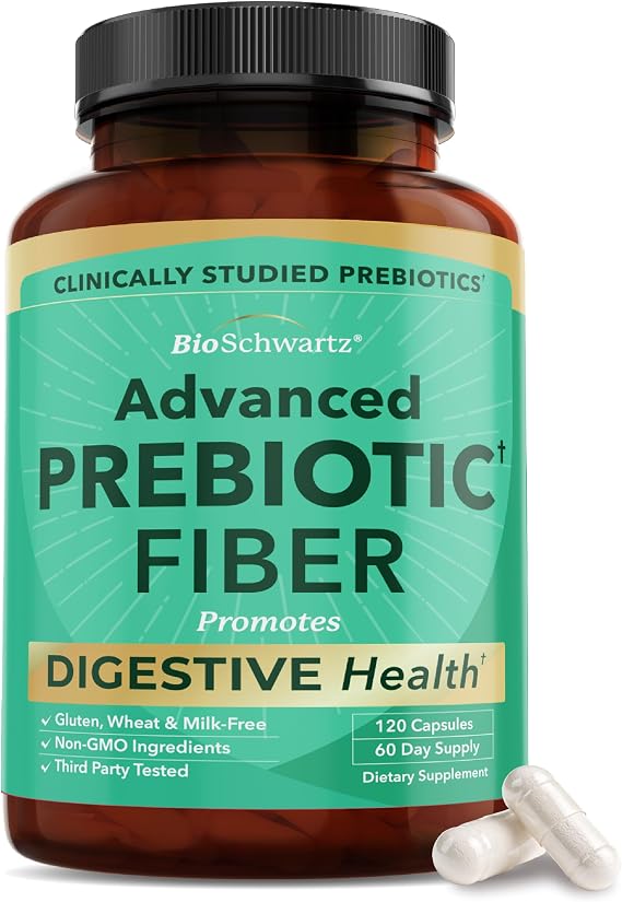 Advanced Prebiotics for Women and Men, Fast Acting Gut Health Supplement