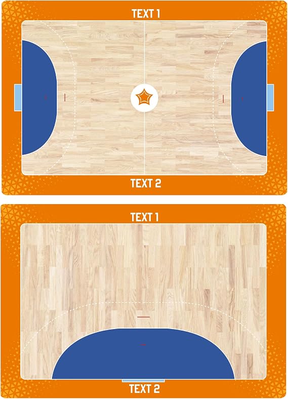 Haberdashery Online Tactical Double Sided Sports Board. Handball. Training Table with Custom Shield.