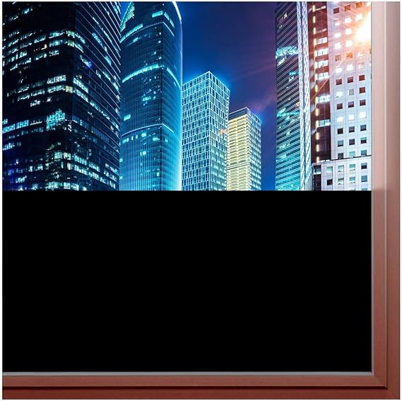 BDF BLKT Window Film Blackout Day & Night 24 Hour Opaque Privacy - 36in X 12ft