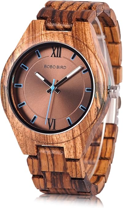 BOBO BIRD Special Design Mens Wooden Watches Sport Quartz Timepieces...