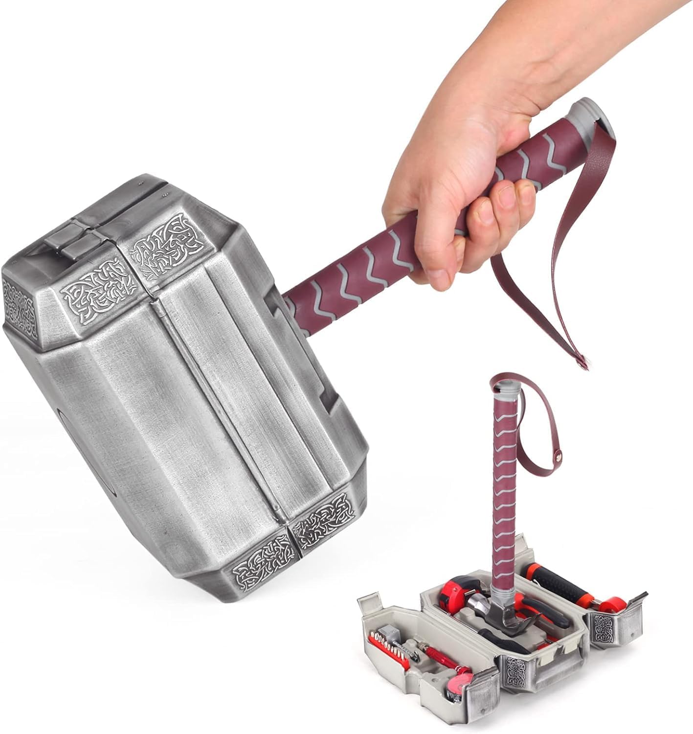 29-Piece Metal Thor Hammer Tool Set for DIY Projects and Gift