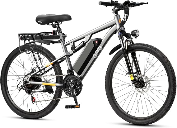 Qlife Electric Bike for Adults/Teens Racer, 21-Speed Peak 1200W Brushless Motor Adult Electric Bicycles, 48V 10.4Ah Removable Battery Mountain Ebike, Up to 55 Miles, 27.5X2.1 Tire E Bike