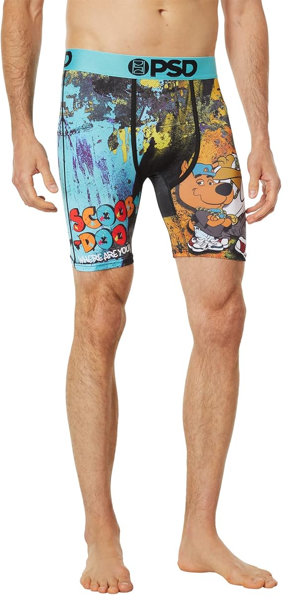 PSD Men's Sd Street Art Boxer Briefs, Multi, XL