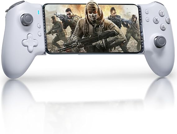 EasySMX M15 Type C Mobile Gaming Controller for Android iPhone 15 Series USB C, Cloud Gaming Xbox Playstation Game Pass Bluetooth Gaming Controller with Hall Joysticks Trigger Mechanical Plug and Play