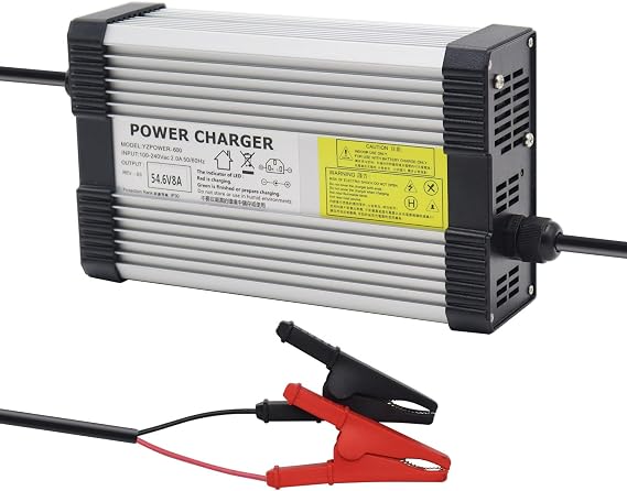 54.6V 8A Battery Charger for 48V Li-ion Battery for 13S Lithium Batteries Fast Charge