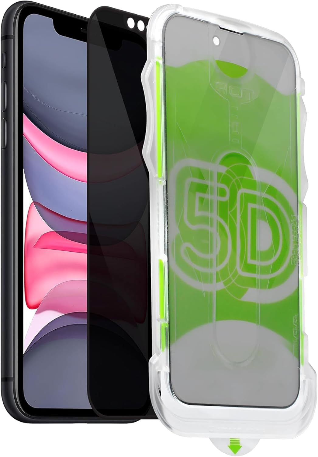 GHOST Screen Protector for BABYLON Apple iPhone 11 Pro MaxXS Max Easy Installation Glass Protector That Provides Extra Reinforced Protection and Privacy That Never Leaves Dust Under the Glass with Kit
