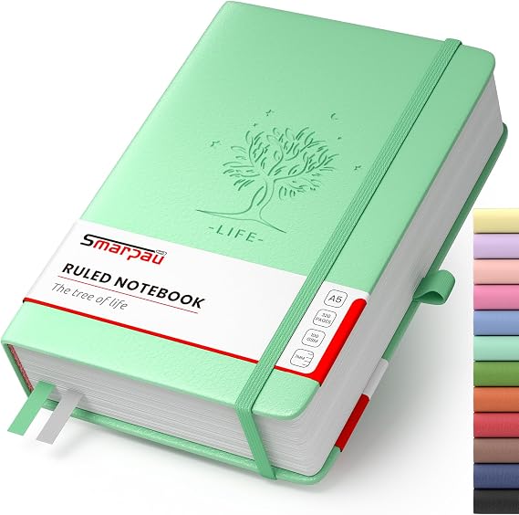 Smarpau Lined Journal Notebook - A5 Thick Notepad Journal 320 Pages