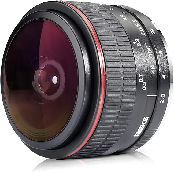 Meike 6.5mm f2.0 Fisheye Lens Ultra Wide Angle Compatible with Panasonic Olympus MFT Mount mirrorless Cameras GH6 OM-1