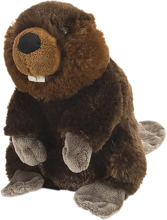 Wild Republic Beaver Plush, Stuffed Animal, Plush Toy, Gifts for Kids, Cuddlekins 8 Inches,Multi