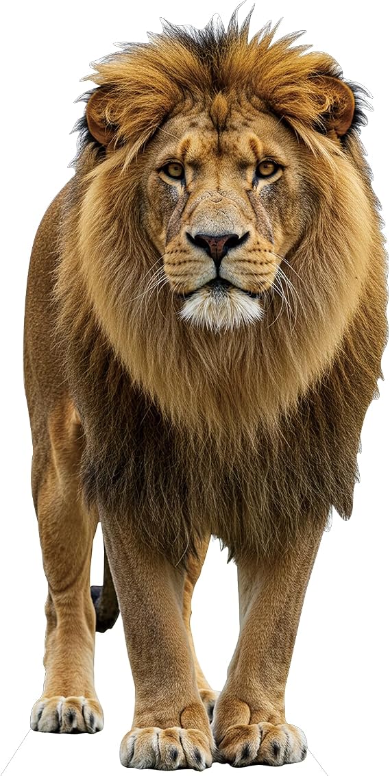 Lion 5ft Life Size Cardboard Cutout, 1 pc