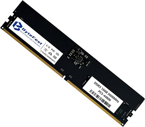 16GB 5600MHz PC5-44800 CL46 UDIMM 1.1V 288-Pin Compatible Desktop Computer Upgrade Memory Module RAM