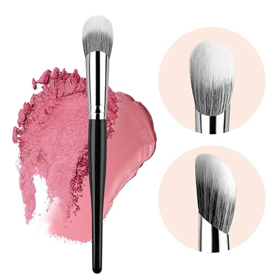 MUIIGOOD Angled Blush Brush, Face Makeup Liquid Blush Brush For A Sculpted Look, Great For Cream, Liquid Or Powder Blush Cheek Flawless Sculpting (Multitask Face Brushes)