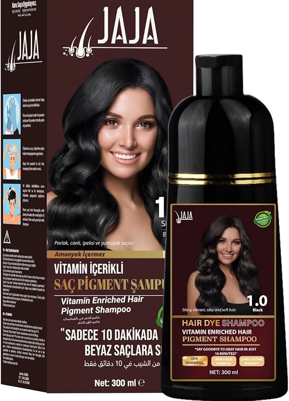 Siyah (Black) Saç Pigment Şampuanı 1.0 | 300 ML & Vitamin İçerikli