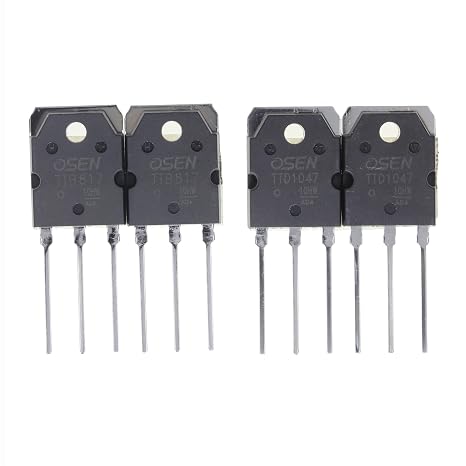2 Pair TTB817 (B817 KSB817) + TTD1047 (D1047 KSD1047) NPN PNP Silicon Power Transistor TO-3PN 120V 10A 100W hFE:80-160