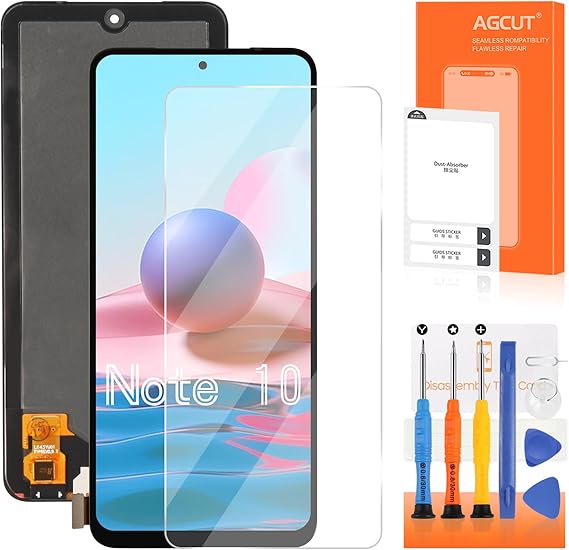 OLED for Xiaomi Redmi Note 10 4G / Redmi Note 10s Screen Replacement for Xiaomi Redmi Note 10 4G LCD Display M2101K7AI M2101K7AG Touch Digitizer Assembly with Tools