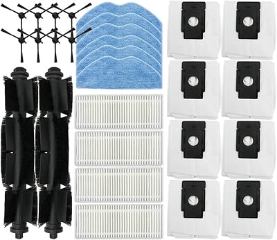 Roller, Side Brush, HEPA Filter, Mop Rag, Dust Bag Compatible with 360 S8S8 Plus2S & EZVIZ RE4 PlusRE5 Plus Robot Vacuum Cleaner Spare Parts Kit23