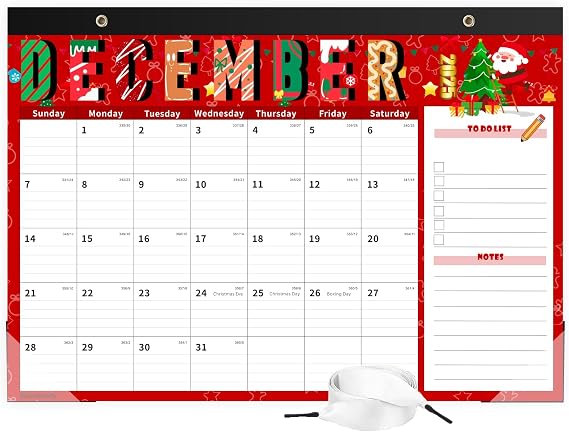 Desk Calendar 2026 with Clear Waterproof Cover 17 x 12 inch 18 Months Wall Calendar Runs from Jul. 2025 to Dec. 2026 School Year Calendar for Monthly Planner Schedule Organization