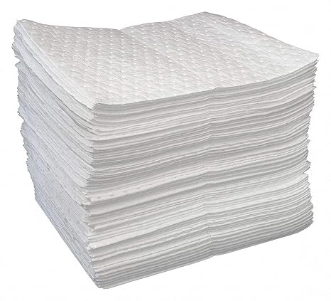Absorb Pad,Oil-Based Liquids,White,PK200