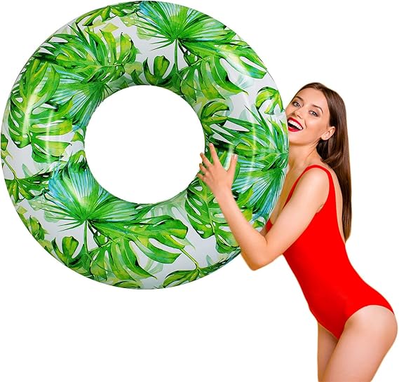 ZHUYNXIR Pool Float for Adult, Inflatable Pool Float Tube, Adult Swim Ring, Water Fun Large Blow Up Summer Beach Swimming Raft Kids and Adults.