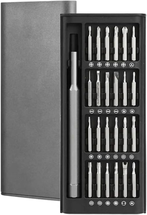 Busstier 25 Piece Watchmaker and Glasses, Computer Repair Screwdriver Set, Precision Electronic Repair Kit with Magnet Inserts and Special Box