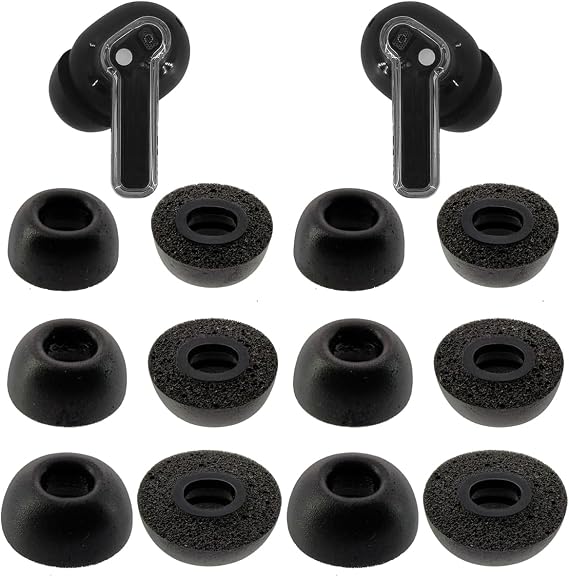 Replacement Memory Foam Eartips for Nothing & CMF Earbuds, 6 Pairs
