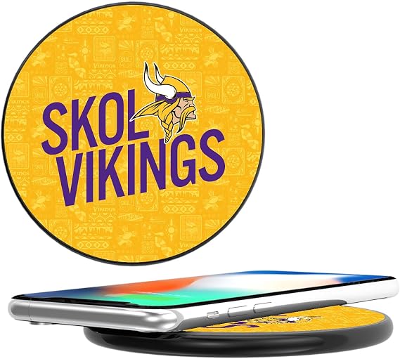Keyscaper Minnesota Vikings 15 Watt Wireless Induction Charger