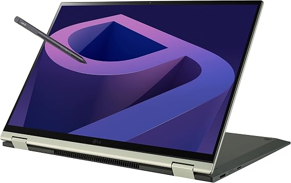 LG gram Laptop 16T90Q 2-in-1 16" Touchscreen, Intel Evo 12th Gen Core i5, 16GB RAM, 512GB SSD, Windows 11, Green