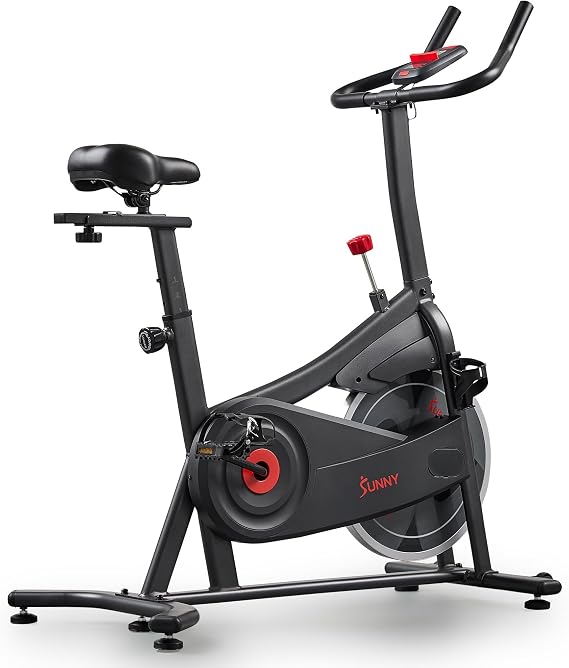 Sunny Health & Fitness Smart Indoor Cycling Bike for Home Cardio Exercise