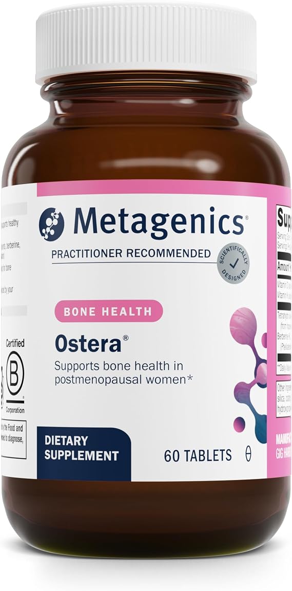Metagenics Ostera - Bone Support Supplement for Postmenopausal Women* - with Berberine, Vitamins D & K - with SKRMs for Healthy Bone Remodeling & Strength* - Non-GMO, Gluten-Free - 60 Tablets