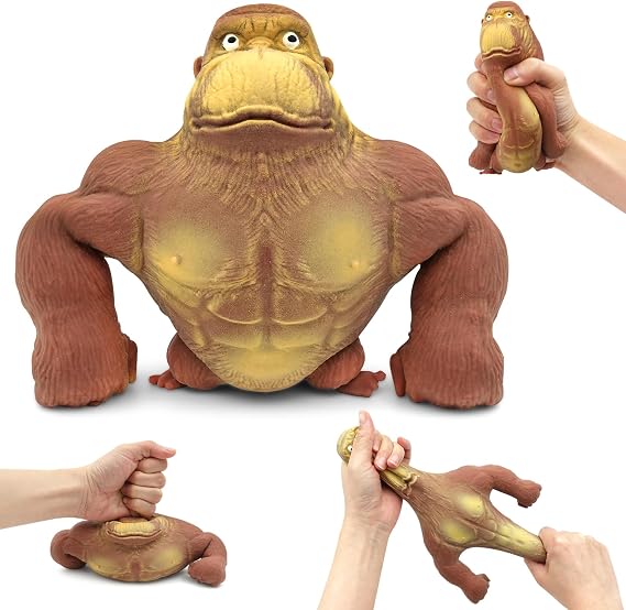 Squishy Monkey Toy,Stretchy Gorilla Toy,Elastic Stretchable, Monkey Squishy Fidget Toys for Anxiety Relief ADHD for Kids & Adults- Ideal Gift for Kids