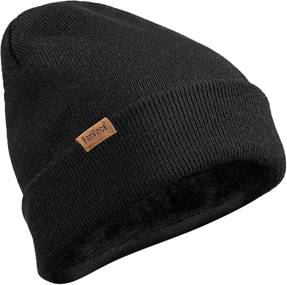 Beanie for Men Winter Thermal Cuffed Knit Hat Warm Gifts Womens Beanies