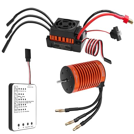 1:10 F540 4370KV Brushless Motor and 60A ESC with Program Card Set | RC Motor & ESC Combo Set