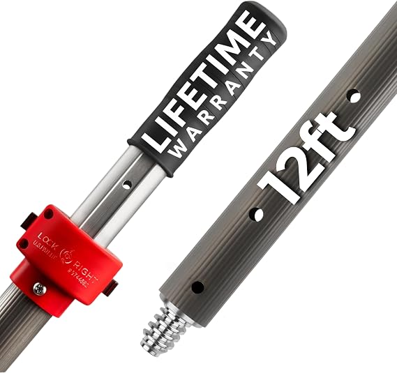 ProTuff 490 Promise 12ft Telescoping Extension Pole, Paint & Gutters