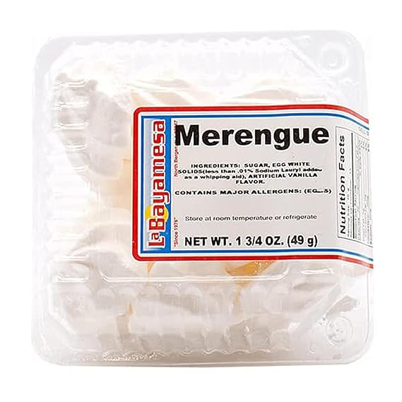 Merengue cookies vanilla - Classic Vanilla Meringue Cookies - Sweet Vanilla Treat - Childrens Parties - Fat Free Low Carb - Krunchy Melts - pack of 01