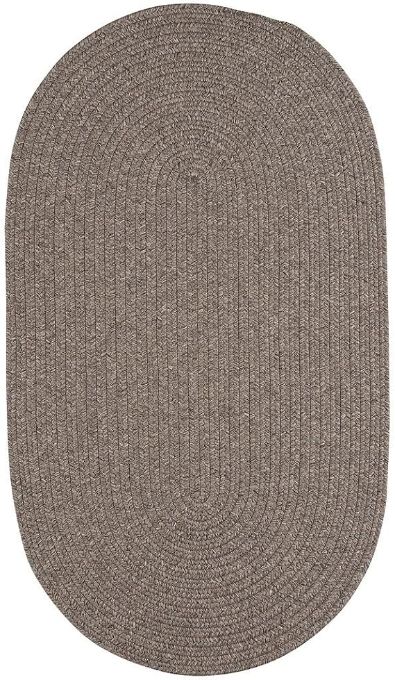 Capel Rugs Candor Oval Braided Rug, Chestnut, 20" x 30"