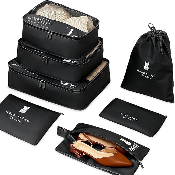 Compression Packing Cubes for Suitcases，Packing Cube Compression Set