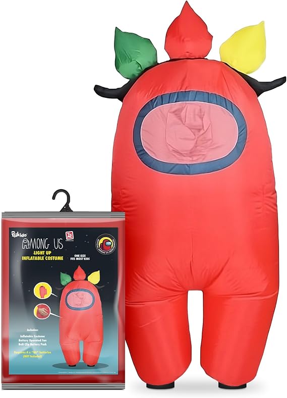 YuMe Official Among Us Toikido Toys Inflatable Kids Halloween Cosplay Costume for Children