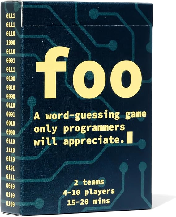Gifts for Programmers, Software Engineers & Computer Science | Foo Word-Guessing Game | Fun Icebreaker Game for Developer Meetups, Office, Conferences & CS Students